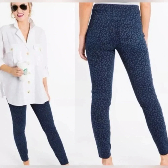 SPANX Cheetah/Leopard Print Tummy Control Shape Wear Legging/Pants Size Large - Picture 2 of 4